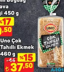 UNO ÇOK TAHILLI EKMEK 460 G UNO ÇOK TAHILLI EKMEK 460 G